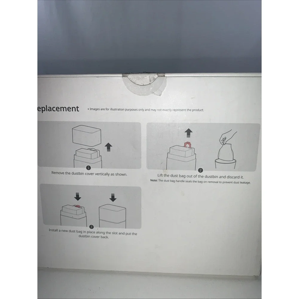 Roborock Disposable Dust Bag Replacement Model: SDCD03RR 6 Replacement Bags New